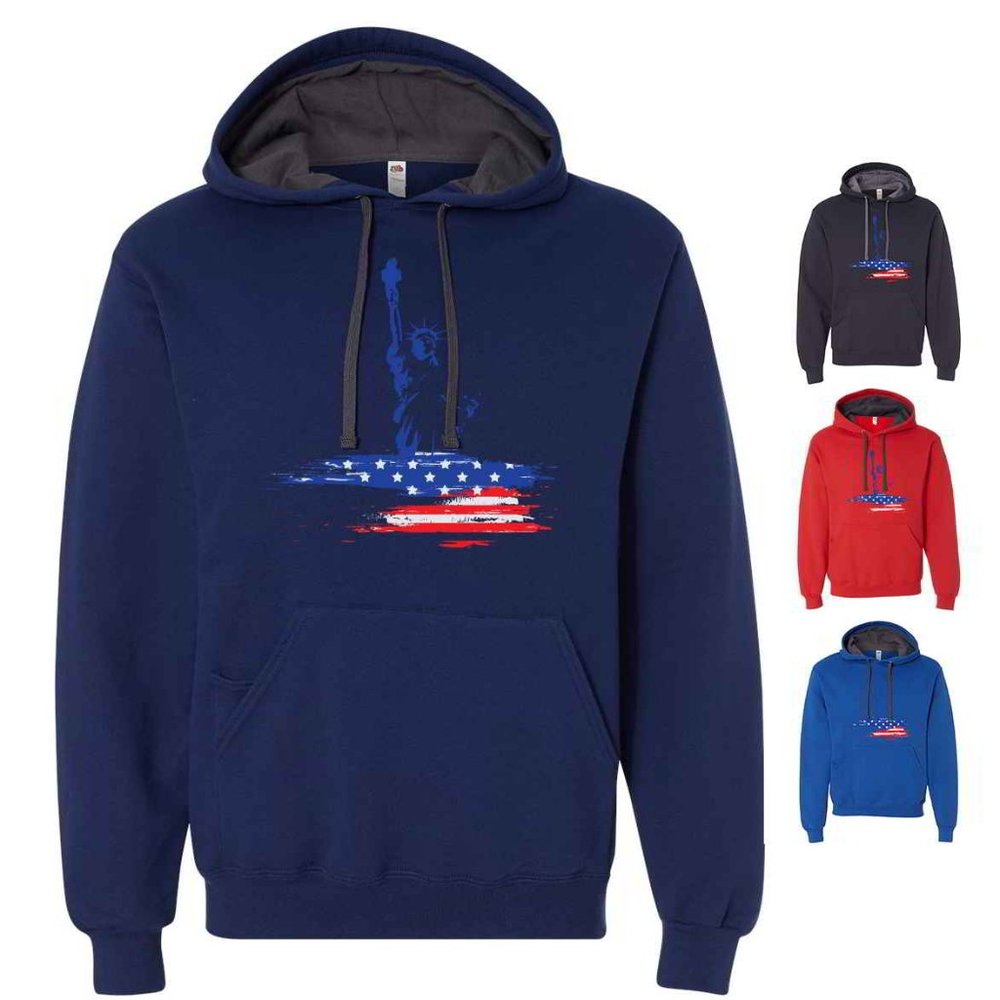 Lady Liberty Graphic Softspun Pullover Hoodies
